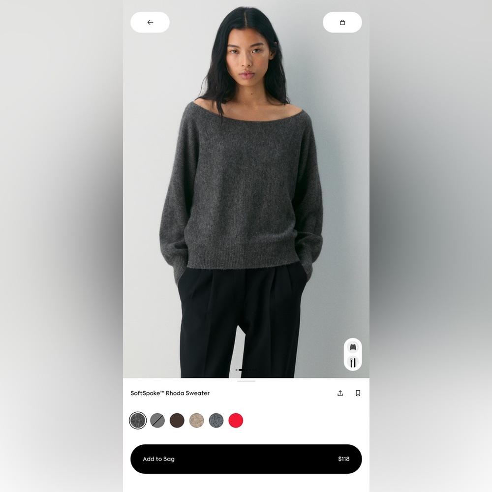 Wilfred Softspoke Rhoda Off-the-shoulder Sweater